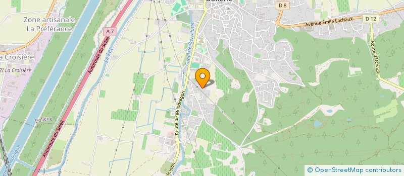 localisation de l'entreprise RHD DE L'AVENIR  BOLLENE