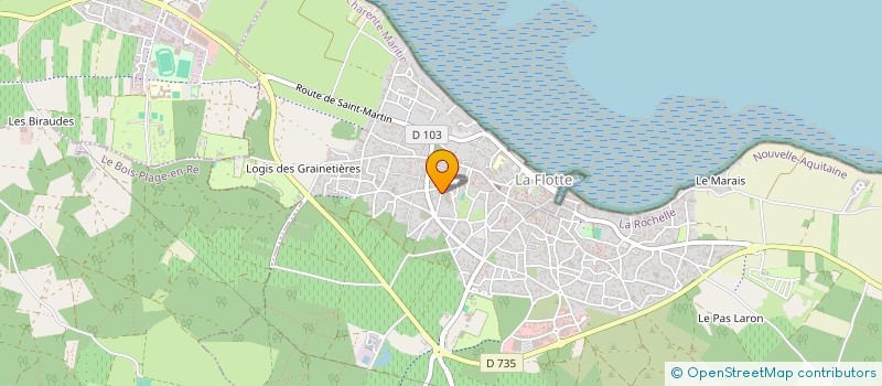 localisation de l'entreprise RHEA 64  LA FLOTTE