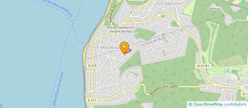 localisation de l'entreprise RHEA à LA TESTE DE BUCH