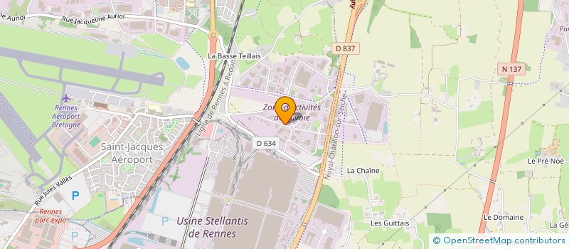 localisation de l'entreprise RHEA à SAINT-JACQUES-DE-LA-LANDE