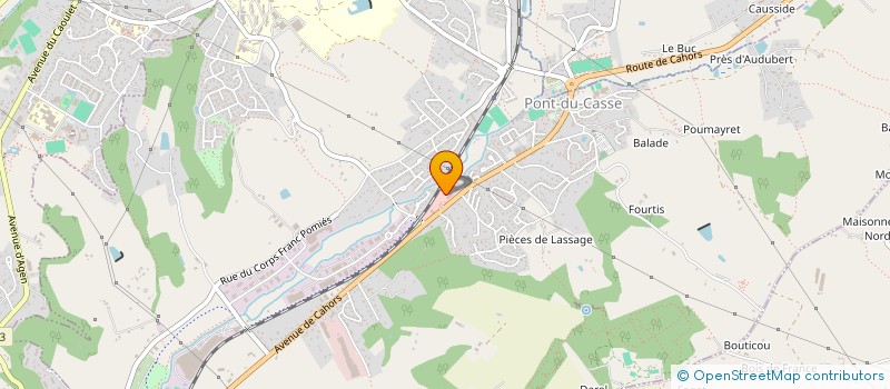 localisation de l'entreprise RHEA  PONT-DU-CASSE