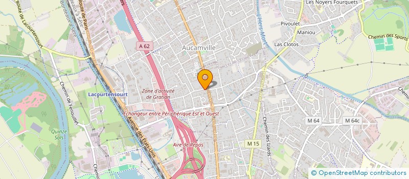 localisation de l'entreprise RHEA GESTION à AUCAMVILLE