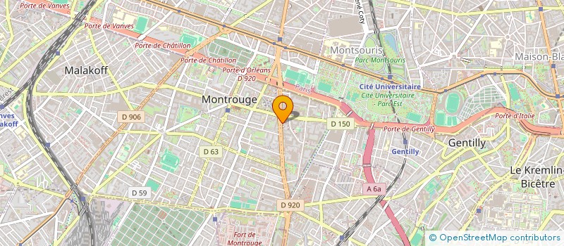 localisation de l'entreprise RHEIA  MONTROUGE