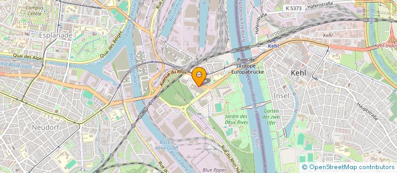 localisation de l'entreprise RHENA à STRASBOURG