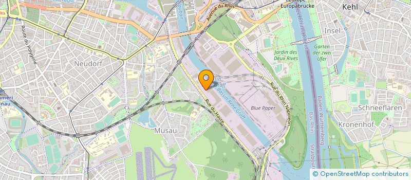 localisation de l'entreprise RHENUS LOGISTICS ALSACE  STRASBOURG