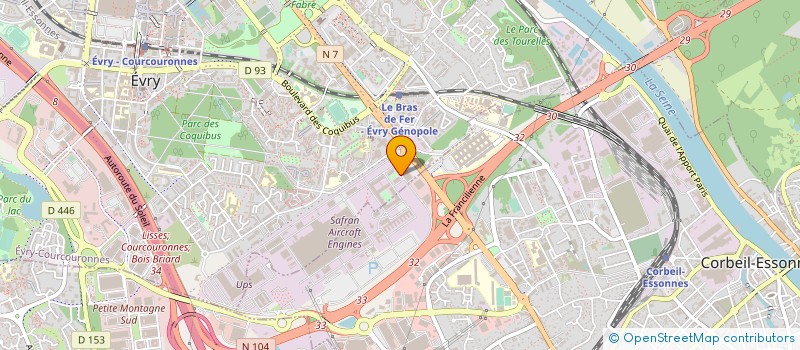 localisation de l'entreprise RHEOFAST  EVRY-COURCOURONNES