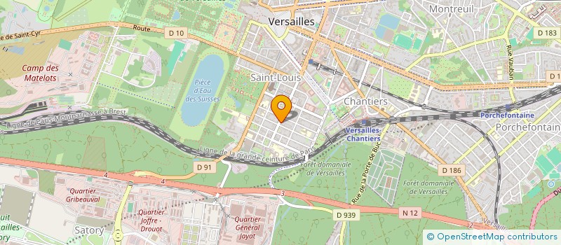 localisation de l'entreprise RHEOX à VERSAILLES