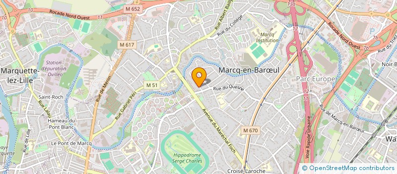 localisation de l'entreprise RHESOLV à MARCQ-EN-BARŒUL