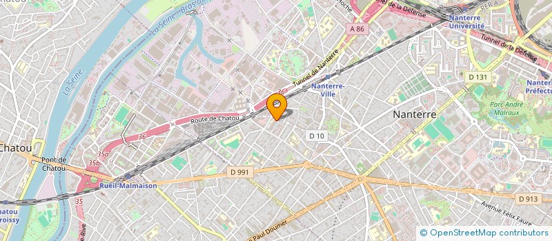 localisation de l'entreprise RHEXIS à NANTERRE