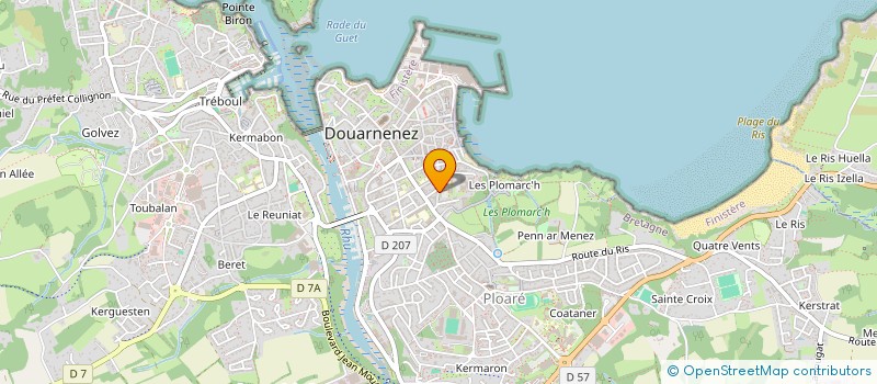 localisation de l'entreprise RHEXIS  DOUARNENEZ