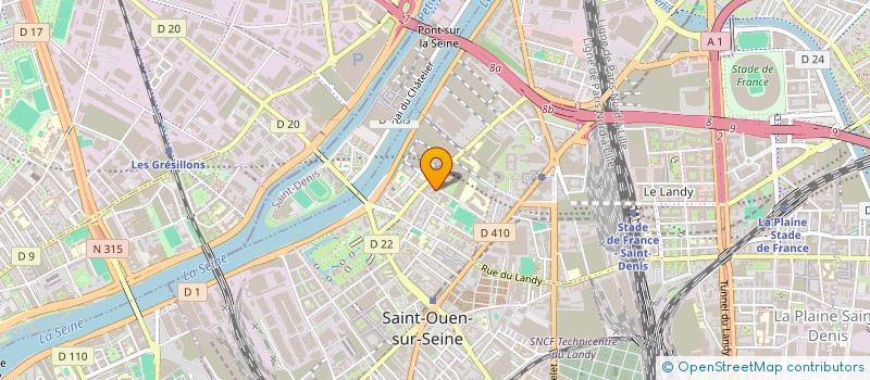 localisation de l'entreprise RHEZUS à SAINT-OUEN-SUR-SEINE
