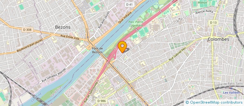 localisation de l'entreprise RHF SERVICES à COLOMBES