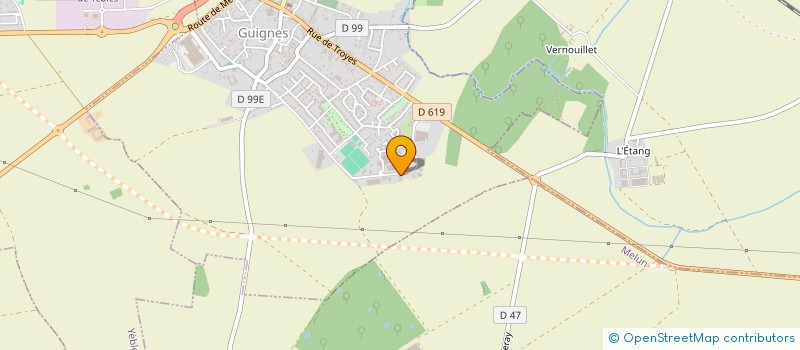 localisation de l'entreprise RHF TP SERVICES  GUIGNES