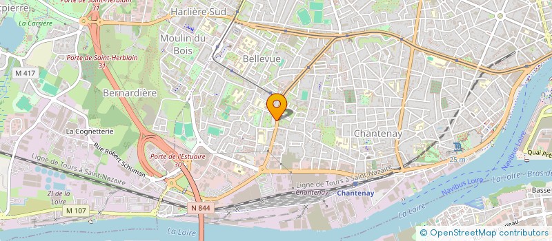 localisation de l'entreprise RHGO RESEAU HABITAT GRAND OUEST à NANTES