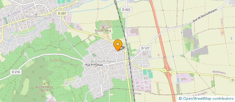 localisation de l'entreprise RHIN  BISCHOFFSHEIM