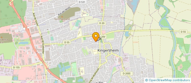 localisation de l'entreprise RHIN ISOLATIONS SERVICES SOCIETE NOUVELLE à KINGERSHEIM