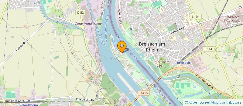 localisation de l'entreprise RHIN MARINE à BIESHEIM