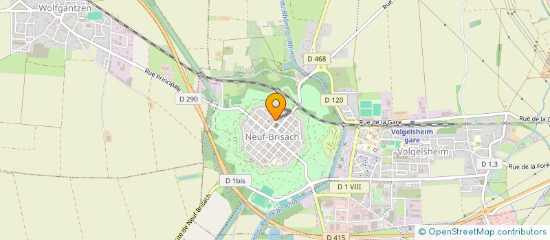 localisation de l'entreprise RHIN NAUTISME  NEUF-BRISACH