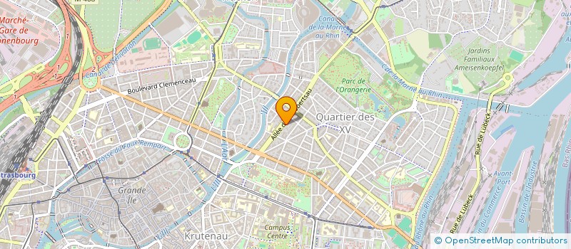 localisation de l'entreprise RHIN PALETTES à STRASBOURG