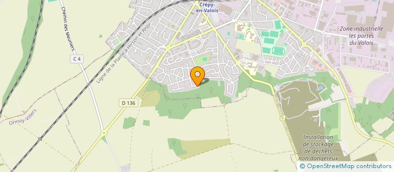 localisation de l'entreprise RHINOCEROSE  CREPY-EN-VALOIS