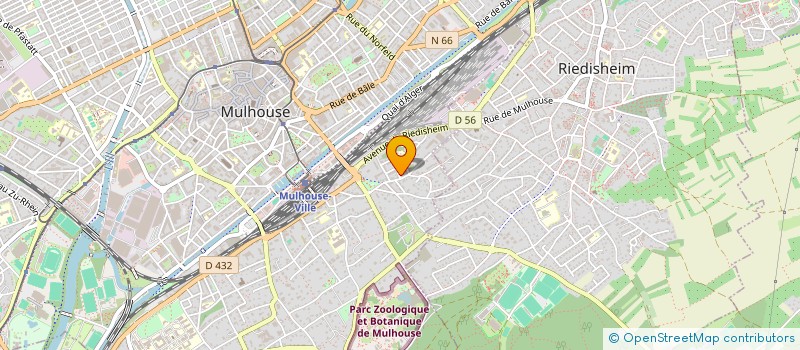 localisation de l'entreprise RHINOO - FRANCE à MULHOUSE