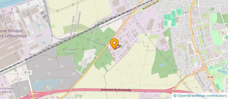 localisation de l'entreprise RHINOPNEU à LES MUREAUX