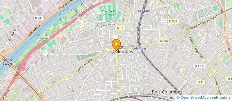 localisation de l'entreprise RHINOSTORES à COLOMBES