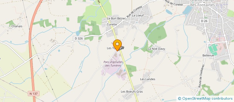 localisation de l'entreprise RHISSON à GRANDCHAMP-DES-FONTAINES