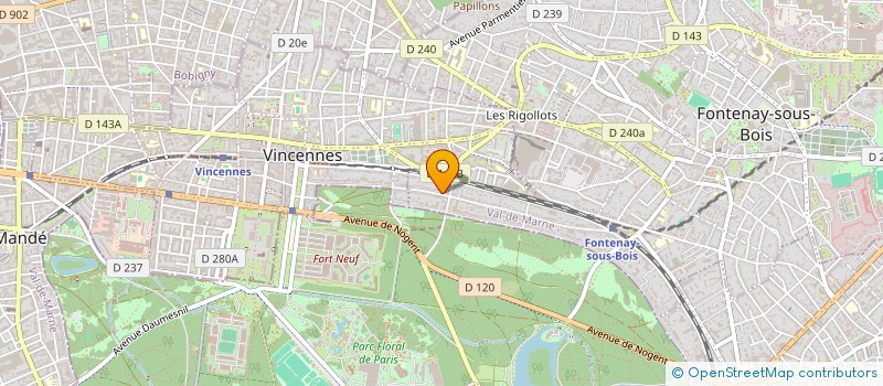 localisation de l'entreprise RHIZEO à FONTENAY-SOUS-BOIS