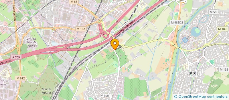 localisation de l'entreprise RHIZOM COWORK LATTES à LATTES