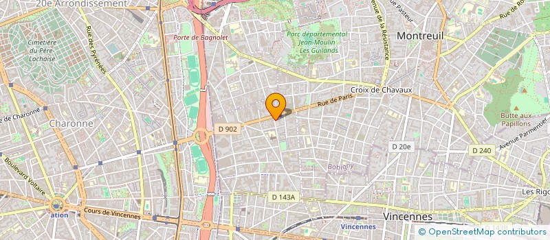 localisation de l'entreprise RHIZOME à MONTREUIL