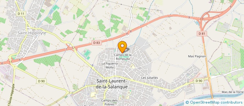 localisation de l'entreprise RHIZOME à SAINT-LAURENT-DE-LA-SALANQUE
