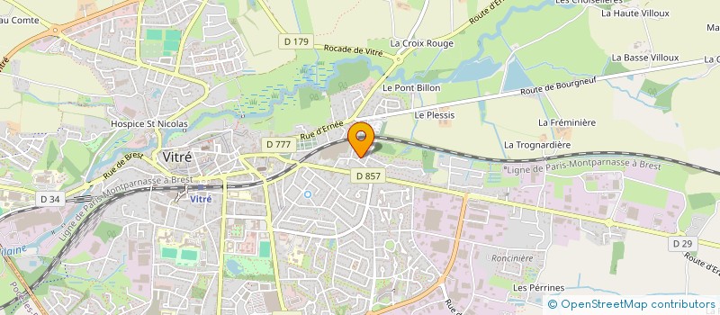 localisation de l'entreprise RHIZOME DEVELOPPEMENT  VITRE