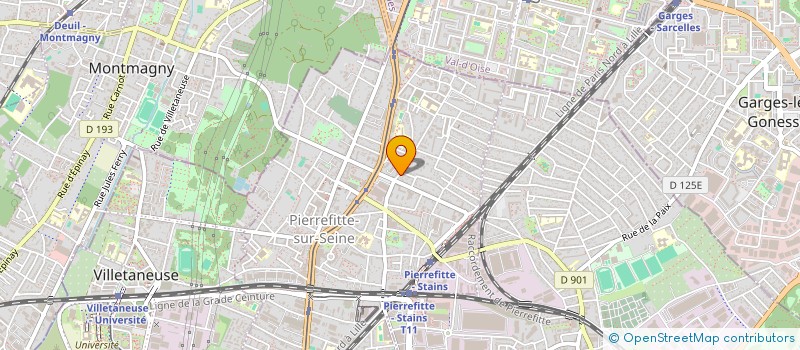 localisation de l'entreprise RHL LAVAGE à PIERREFITTE-SUR-SEINE