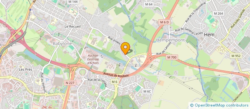 localisation de l'entreprise RHM à VILLENEUVE D ASCQ