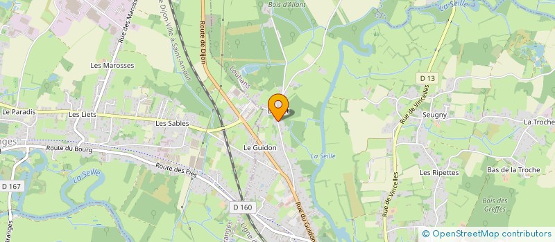 localisation de l'entreprise RHM à LOUHANS