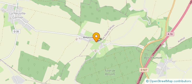 localisation de l'entreprise RHM IMMO  LES HAUTS-TALICAN