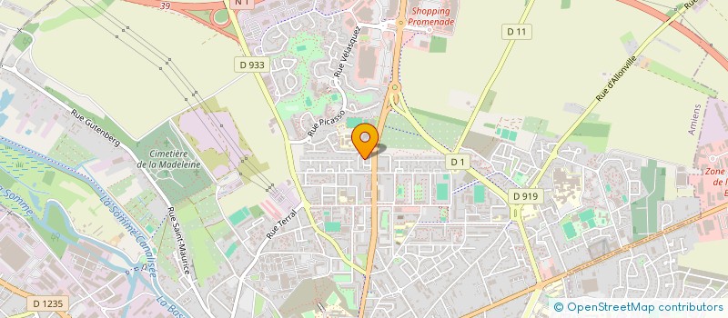 localisation de l'entreprise RHM TAXI  AMIENS