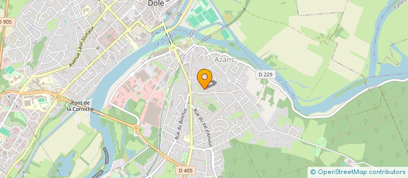 localisation de l'entreprise RHOD à DOLE