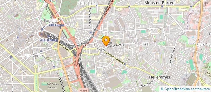 localisation de l'entreprise RHODAMINE à LILLE