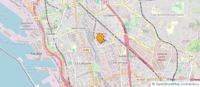 localisation de l'entreprise RHODANIENNE DE TRANSIT à MARSEILLE