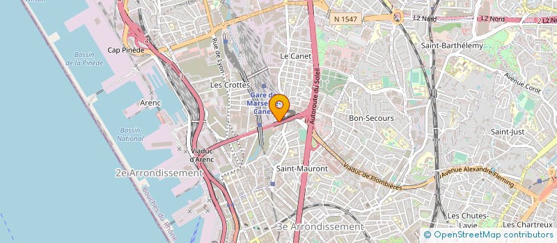 localisation de l'entreprise RHODE-FFG  MARSEILLE