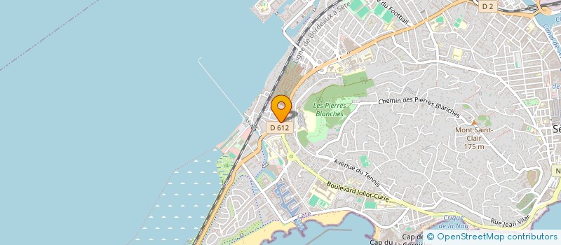 localisation de l'entreprise RHODES à SETE