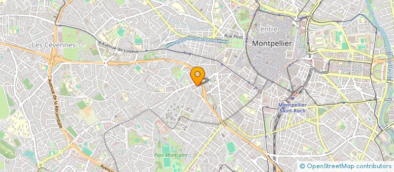 localisation de l'entreprise RHODES GESTION à MONTPELLIER