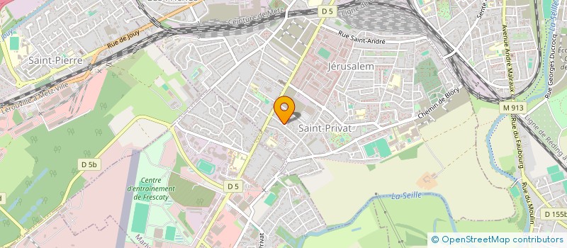 localisation de l'entreprise RHODIA à MONTIGNY-LES-METZ