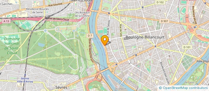 localisation de l'entreprise RHODIA ECO SERVICES SULFURIQUE à BOULOGNE-BILLANCOURT