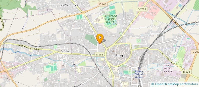 localisation de l'entreprise RHODIUM CONSEIL  RIOM