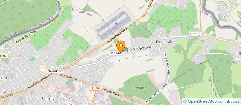localisation de l'entreprise RHODOCROSITE à SARREGUEMINES