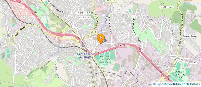 localisation de l'entreprise RHON AUVERGNE FRAIS à SAINT-ETIENNE