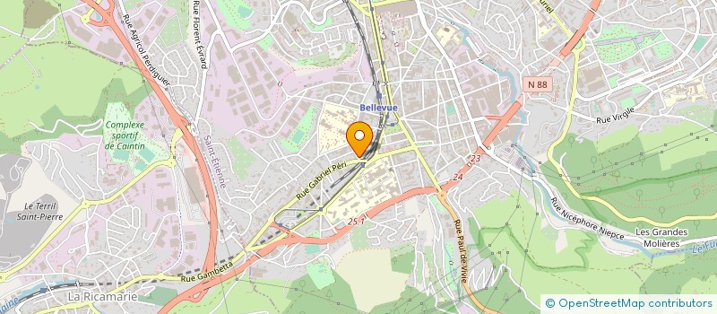 localisation de l'entreprise RHONALP ECHAFAUDAGE  SAINT-ETIENNE